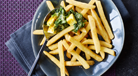 Szpinak curry z mozzarellą Szpinak curry z mozzarellą